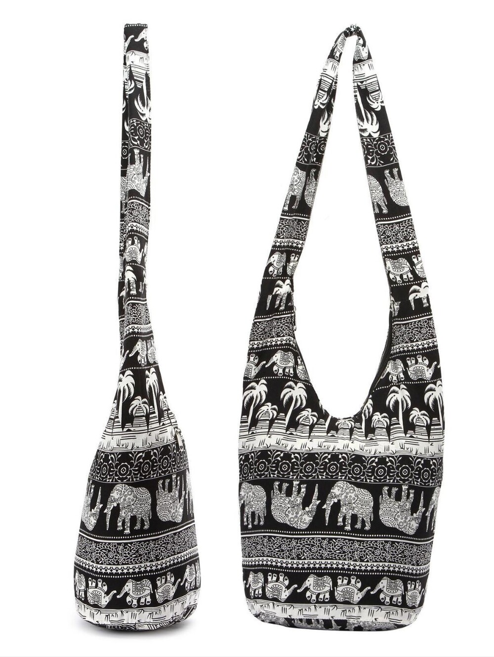 Bohemian Hippie Bag  Elephant Pattern Sling Bag - Women